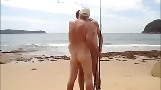 nat comes across a nude fisherman masterbating
